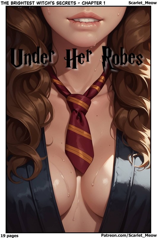 Scarlet Meow - The Brightest Witches Secrets - Chapter 1: Under Her Robes (Harry Potter) Spanis Porn Comics
