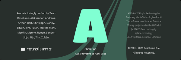 Resolume Arena 7.26.0 rev 6593