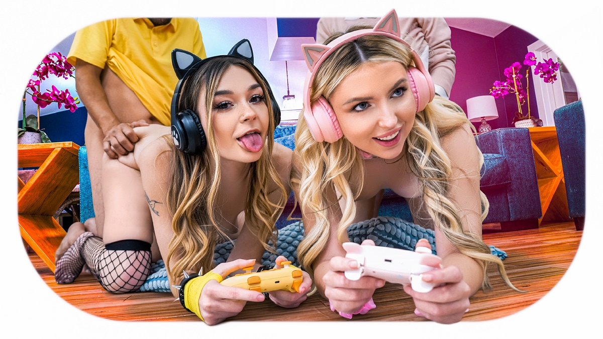 Della Cate, Britt Blair - No More Gaming: Bff’s Share Some Daddy Dick