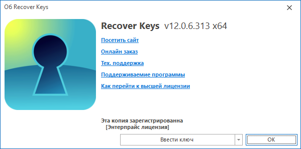 Recover Keys 12.0.6.313 Enterprise