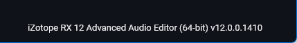 iZotope RX 12 Audio Editor Advanced 12.0.0