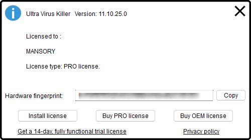 UVK Ultra Virus Killer Pro 11.10.25