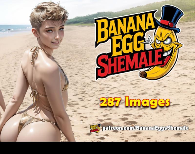Banana eggs - Fun at the beach 2 - Complete AI Porn