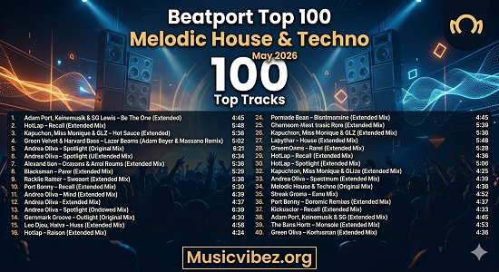 VA – Beatport Top 100 Melodic House & Techno (May 2026) — 320 KBPS