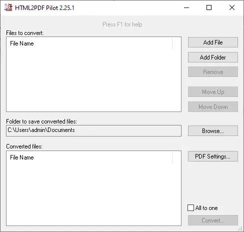 HTML2PDF Pilot 2.33.1