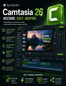 TechSmith Camtasia 26.1.2.16723 (x64) Multilingual + Portable