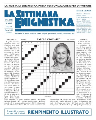 La Settimana Enigmistica N.4897 - 29 Gennaio 2026