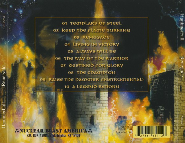 HammerFall - Renegade (2000) (Lossless + mp3) HammerFall - Renegade (2000) (Lossless + mp3)