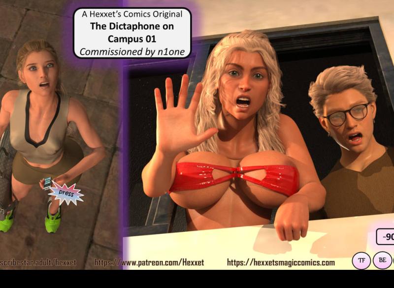 HexxetVal - The Dictaphone on Campus 3D Porn Comic