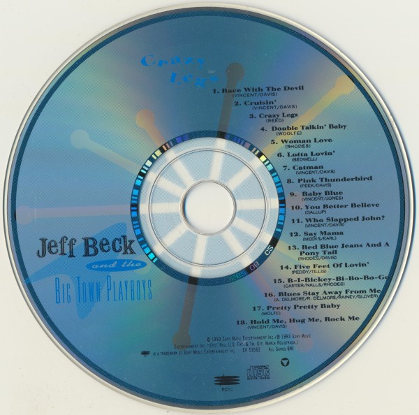 Jeff Beck & The Big Town Playboys - Crazy Legs (1993) (Lossless + mp3)