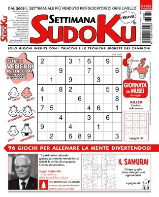 Settimana Sudoku N.1083 - 15 Maggio 2026