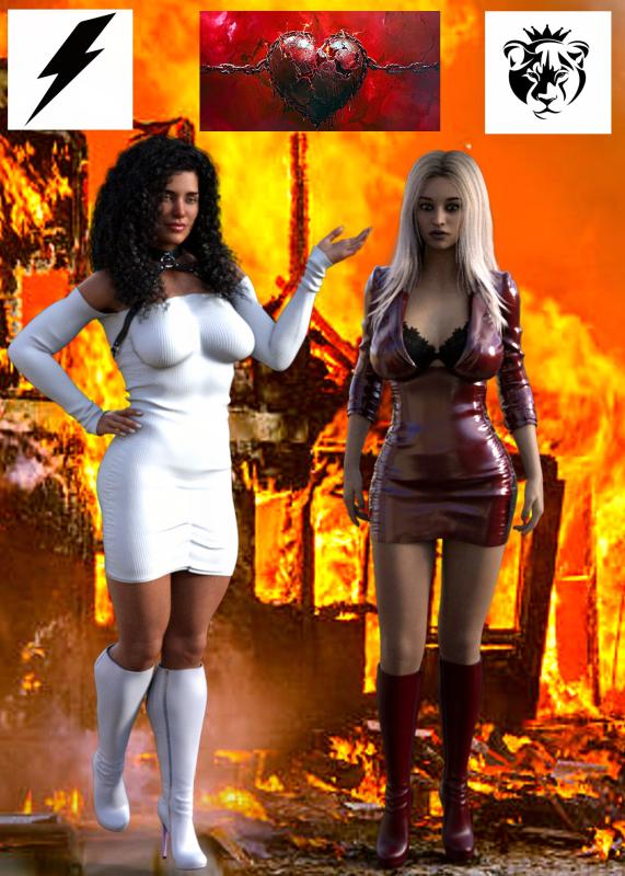 AlexRaiderR6R6 - Mauled by the Lioness - Mariana vs Carolina 3D Porn Comic
