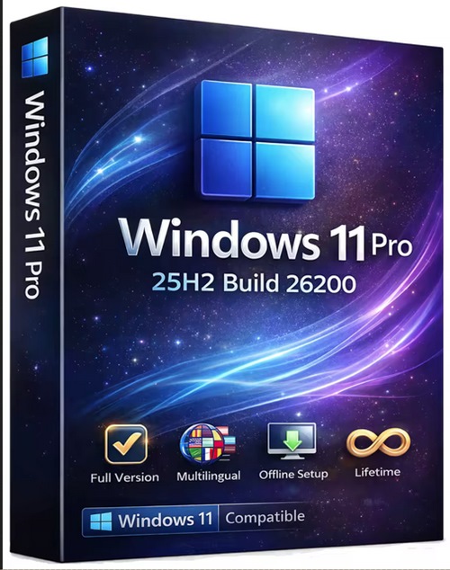 Windows 11 Pro 25h2 Build 26200.8457 (no Tpm Required) Preactivated Multilingual May 2026