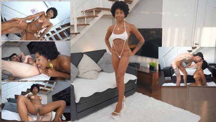 Ana Sasuga - Perfect Breast Ebony, Ana Susage Gets Her Ass & Throat Fucked By White Huge Cock - Anal, 0 Pussy, Deep Throat, Spit, Rim, IR - BW/WM - OB382 [UltraHD 4K 2160p]