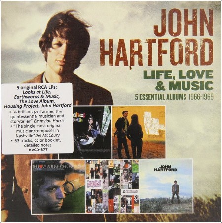 John Hartford - Life, Love and Music꞉ The 1960's Studio Albums [2014, Raven Records]