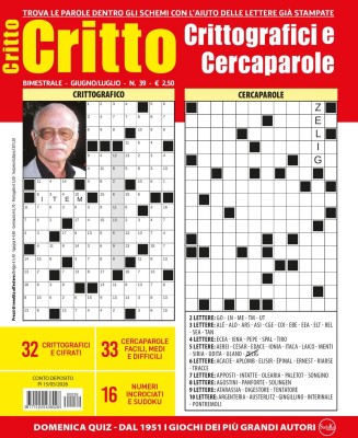 Crittografici & Carcaparole N.39 - Giugno-Luglio 2026