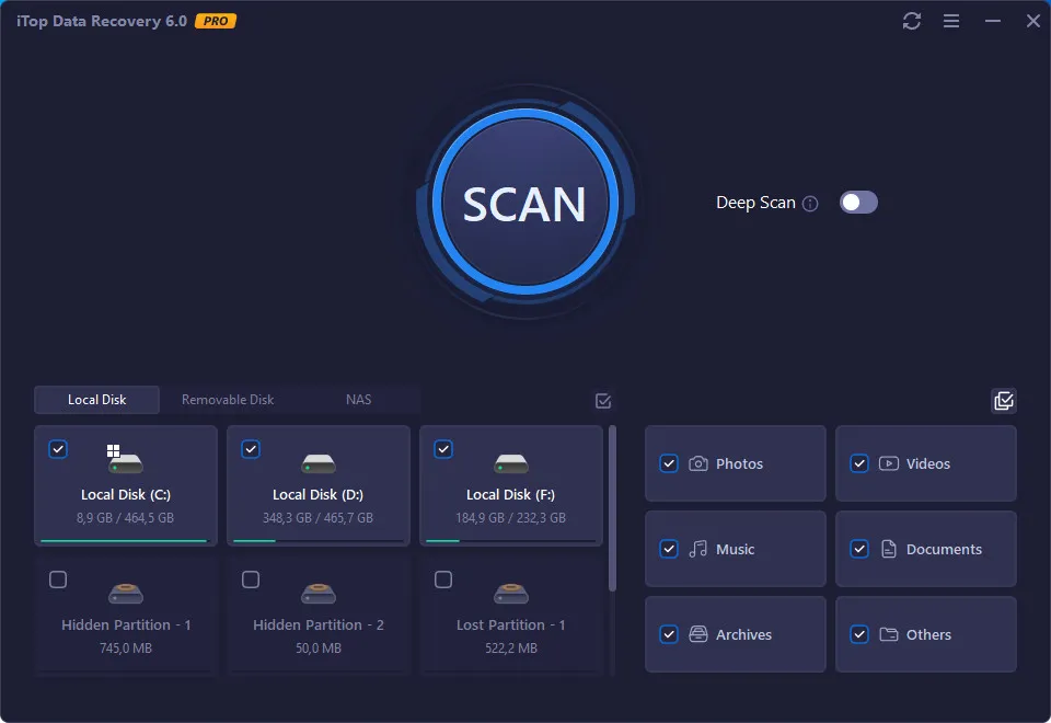 iTop Data Recovery Pro 6.2.0.944 Multilingual + Portable