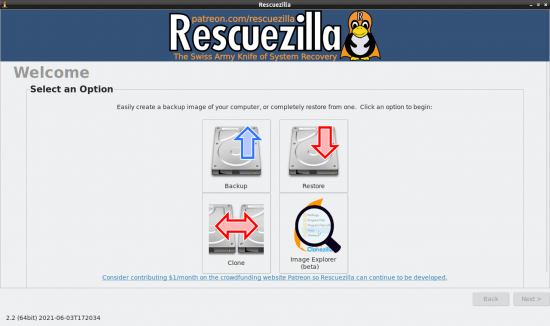 Rescuezilla 2.6.2 (x64)