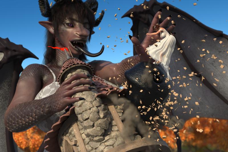 EldritchGTS - The Dragon Princess And The Uh... Regular Princess 3D Porn Comic