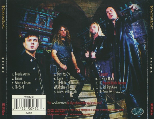 Kamelot - Karma (US Edition) (2001) (Lossless + mp3) Kamelot - Karma (US Edition) (2001) (Lossless + mp3)