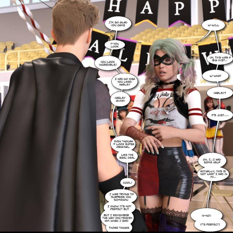 Barrosbr - Batman Returns to High School - Ongoing 3D Porn Comic