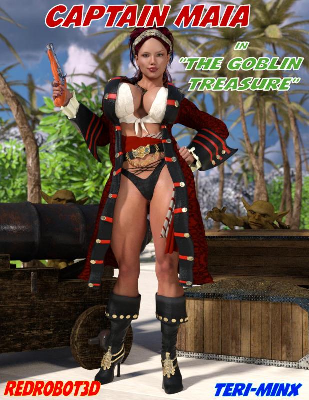 Redrobot3d - Captain Maia - The Goblin Treasure 3D Porn Comic