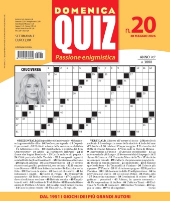 Domenica Quiz N.20 - 28 Maggio 2026