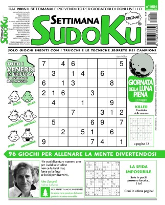 Settimana Sudoku N.1084 - 22 Maggio 2026