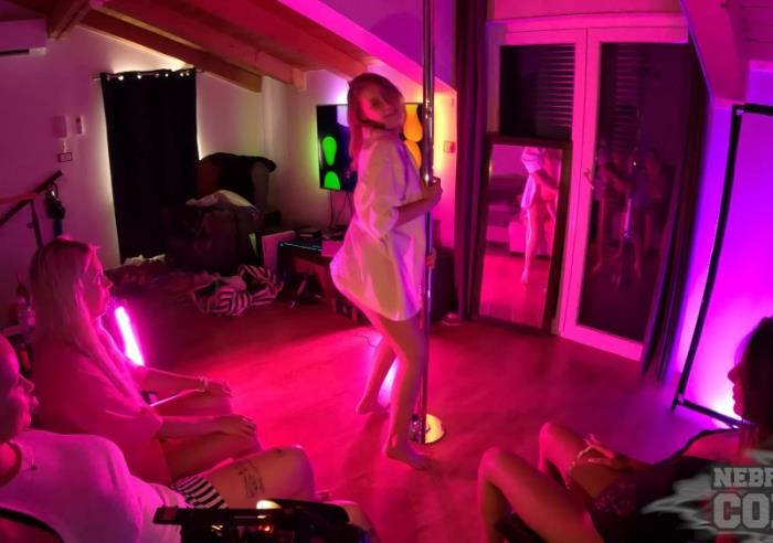 Abbie Storm, Eyla Moore, Rosalinda, Vanessa Klein - 4way Striptease Dancing Models On Vacation Together In Croatia [FullHD 1080p]