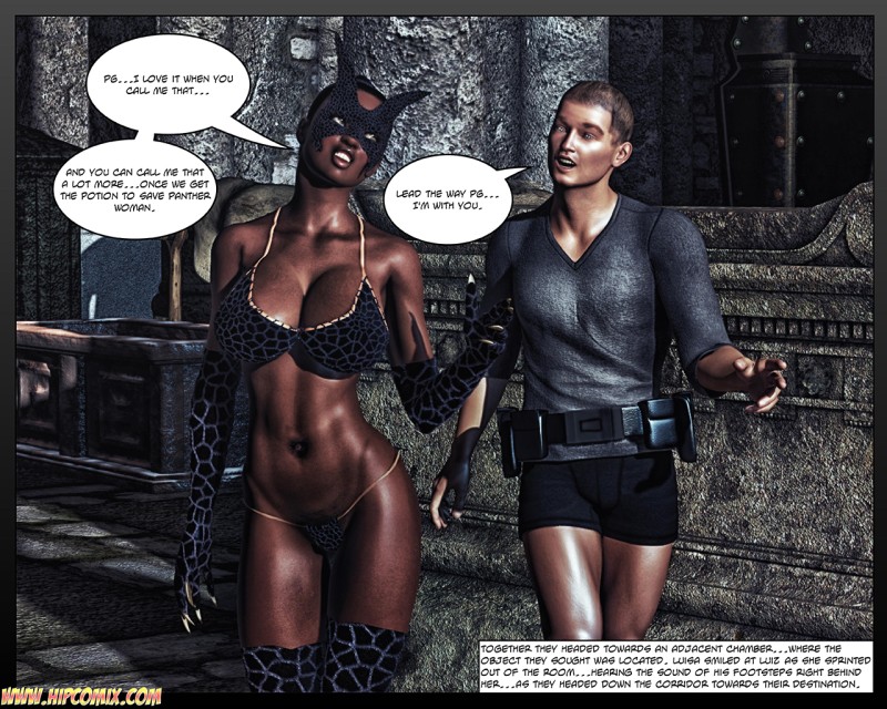 AG-Panther Girl in Slave of the Panther Bra 3D Porn Comic