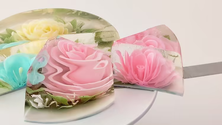 Beginner 3D Jelly Flowers Rose, Camellia & Plum Blossom