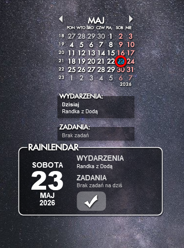 Rainlendar Pro 2.24.1 Build 185 (x64) MULTI-PL