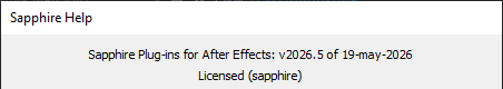 Boris FX Sapphire 2026.5