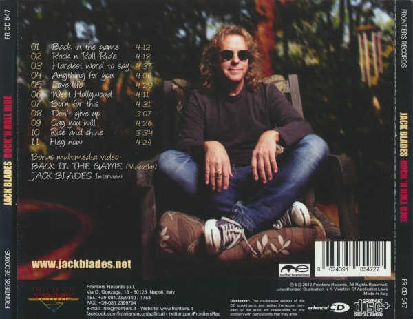 Jack Blades - Rock 'N Roll Ride (2012) (Lossless + mp3)