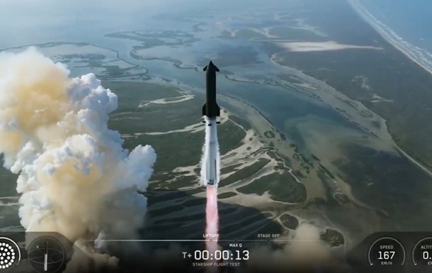 SpaceX со второй попытки запустила ракету Starship