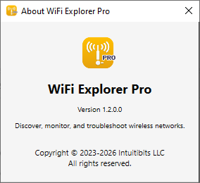 WiFi Explorer Pro 1.2.0.0