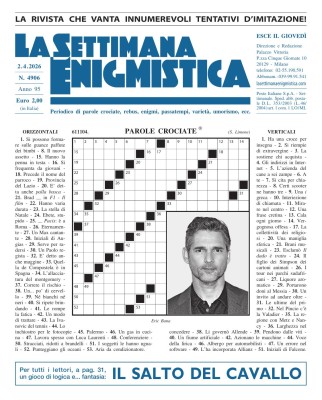 La Settimana Enigmistica N.4906 - 02 Aprile 2026