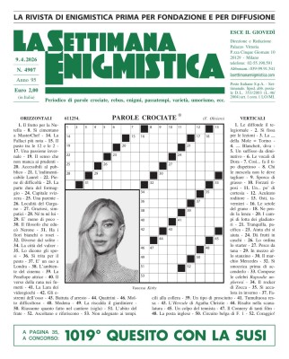 La Settimana Enigmistica N.4907 - 09 Aprile 2026