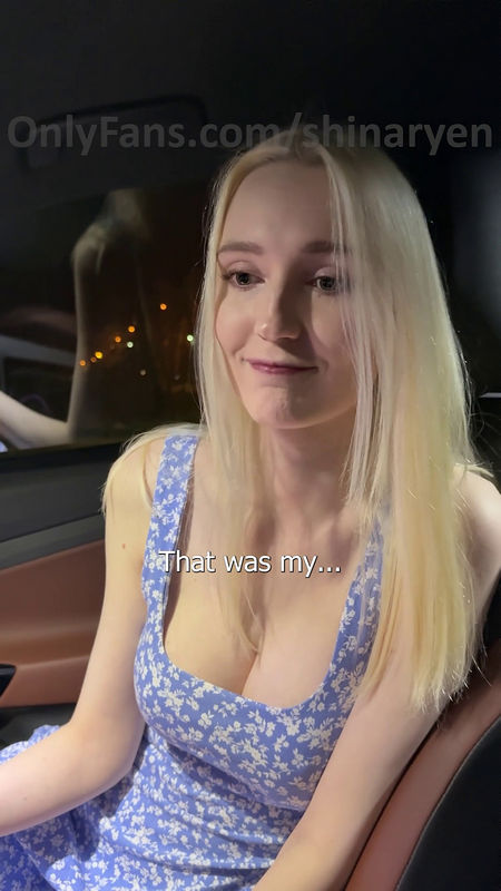 Fucked Busty Sexy Blonde In a Car And Came On Her Face Shinaryen (Onlyfans) SD 1920p