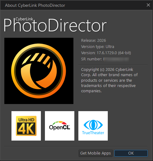 CyberLink PhotoDirector Ultra 2026 v17.6.1729.0