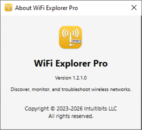 WiFi Explorer Pro 1.2.1.0