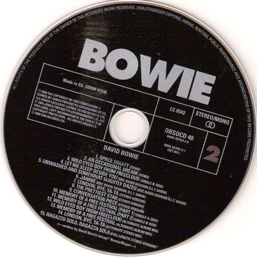 David Bowie - Space Oddity (1969) (2009, 40th Anniversary Edition) 2CD Lossless