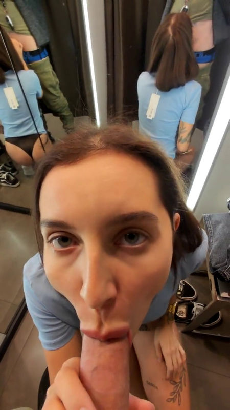 Ghomestory  Fit Tattoo Girl Sucked In The Fitting Room Of The Store In Exchange For New Clothes (Onlyfans) SD 1080p