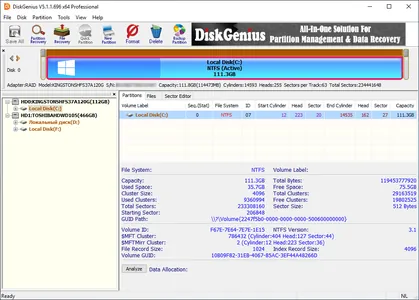 DiskGenius Professional v6.2.0.1829 (x64) Multilingual WinPE