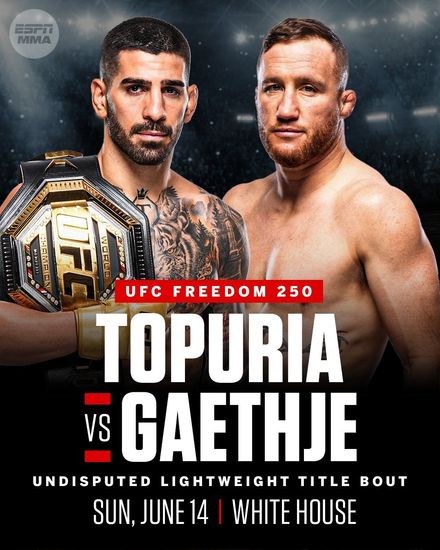 UFC Freedom 250: Топурия — Гейджи / UFC Freedom 250 / Topuria vs. Gaethje (2026) IPTV 1080p