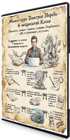 постер к Дмитрий Зверев - 6 китайских нейросетей (2026) Видеокурс