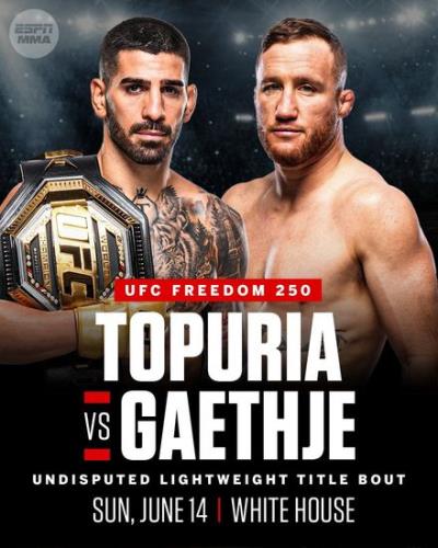 UFC Freedom 250: Топурия — Гейджи / UFC Freedom 250 / Topuria vs. Gaethje (2026) IPTV 1080p