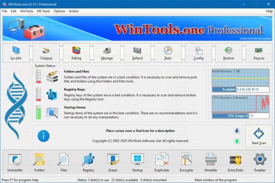 WinTools.one Home / Professional 26.5.1 Multilingual