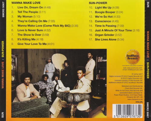 Sun - Wanna Make Love / Sun Power (1976,77)(2012)
