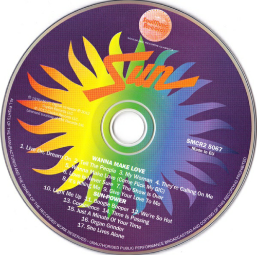 Sun - Wanna Make Love / Sun Power (1976,77)(2012)